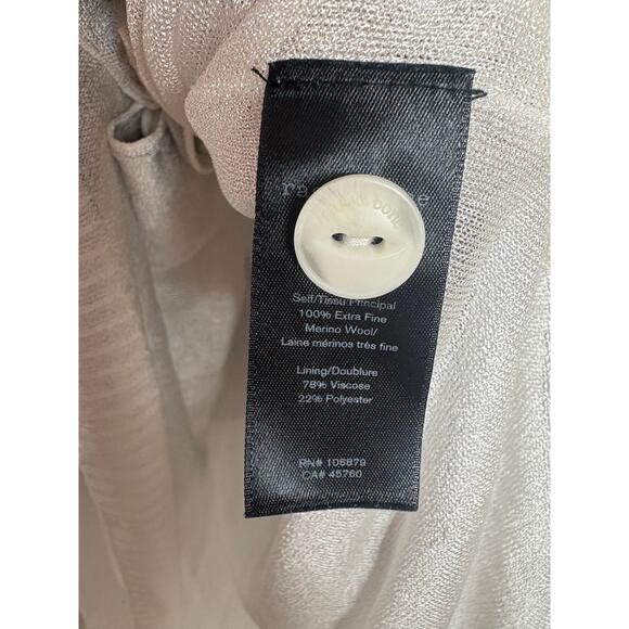 Rag & Bone Alyssa Merino Wool Cardigan Gray Size Medium Lightweight Button Chic - Picture 6 of 13